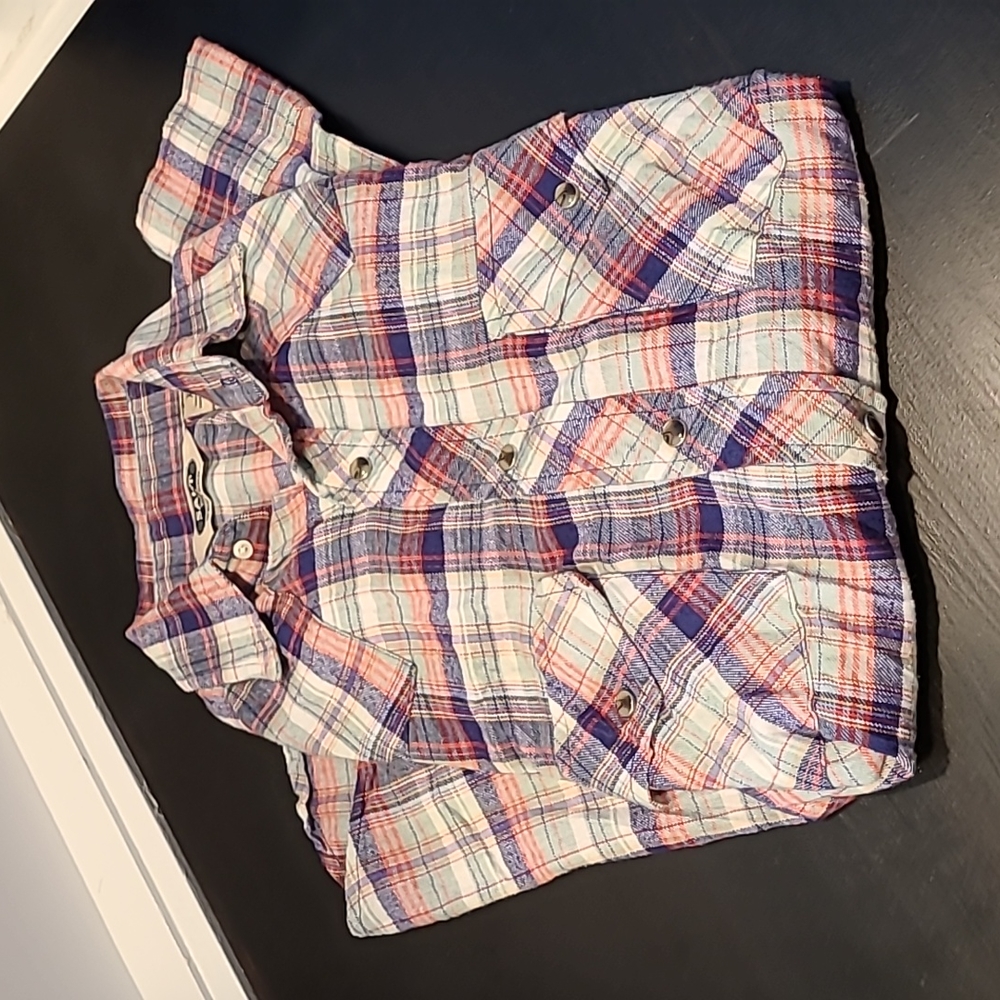 Flannel weatern button down shirt (Aa71mp)
